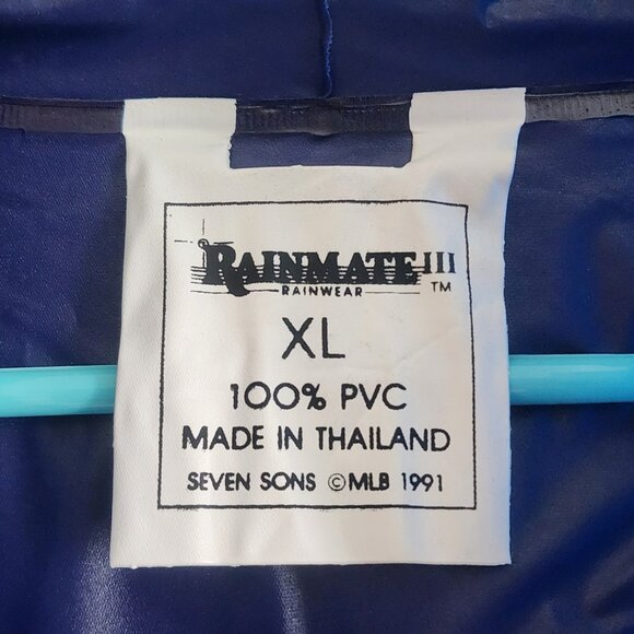 Vtg 1991 Chicago Cubs Jacket Mens XL Blue White MLB Baseball Rain Windbreaker - Picture 9 of 12